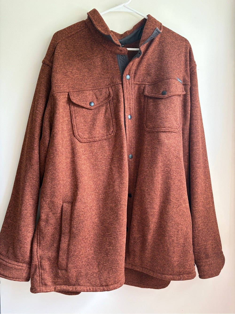 Eddie Bauer Men's Rust Brown Shirt-Jacket 3XL - *Flawed* Fall Layer Campcore